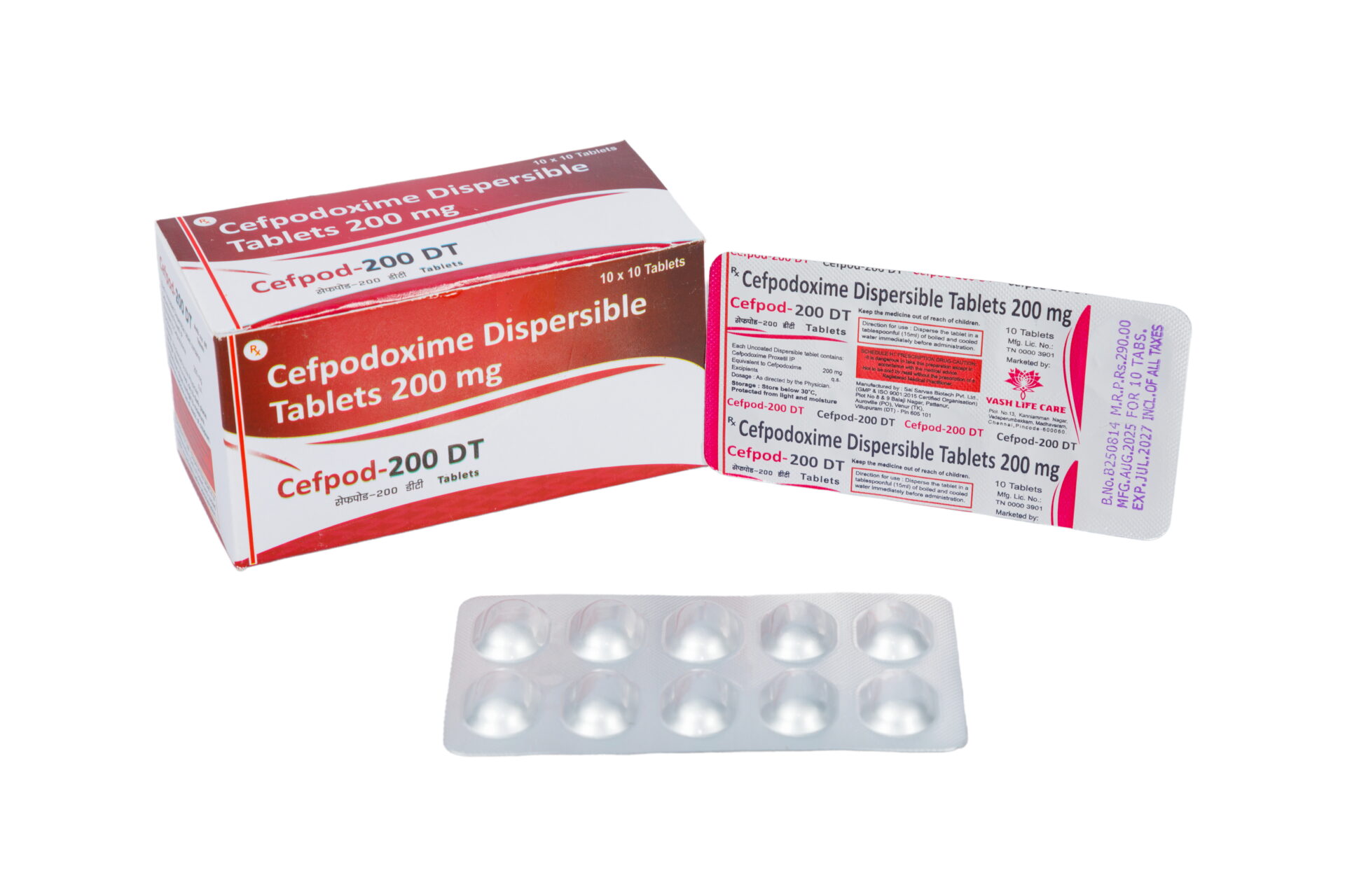 Y-187-1 Cefpod-200 DT™ (Cefpodoxime Dispersible Tablets IP 200 mg) - Image 1
